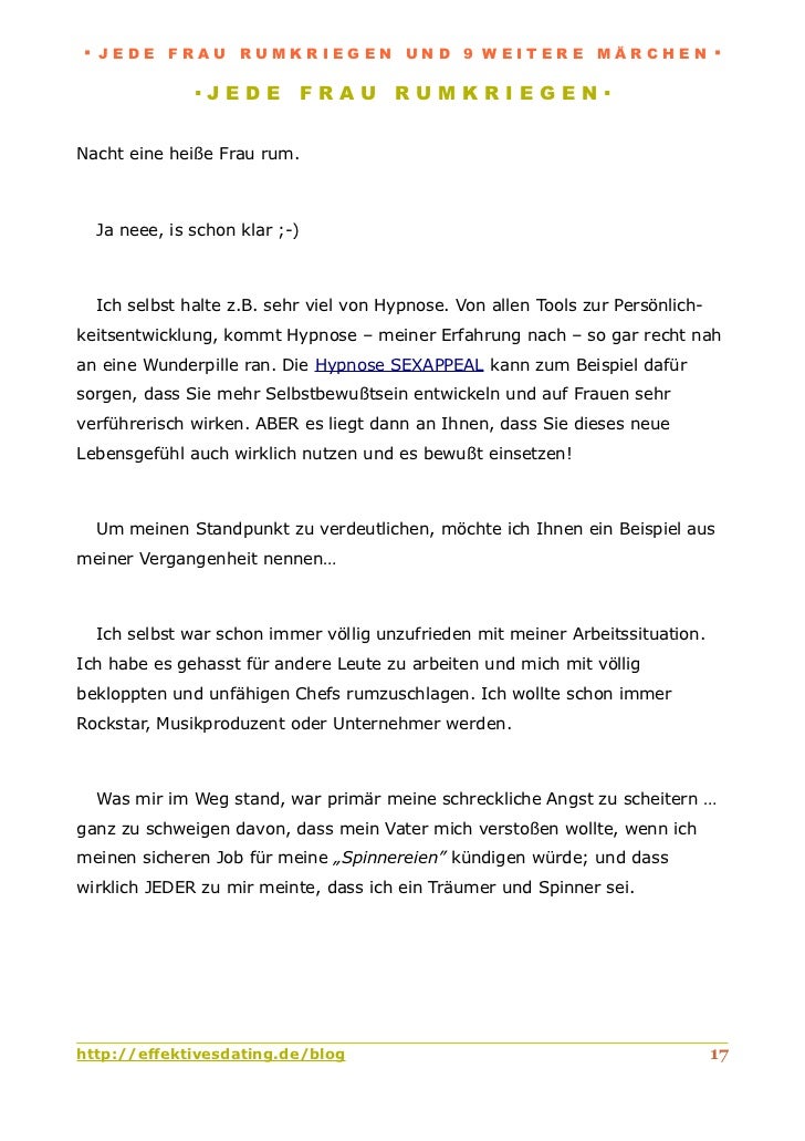 Wie Sie Jede Frau Rumkriegen Pdf